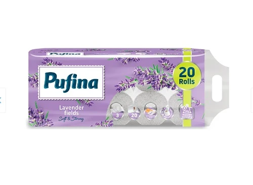 Hartie igienică Pufina Lavanda 3 straturi 20 role